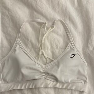 Gymshark White Strappy Sports Bra